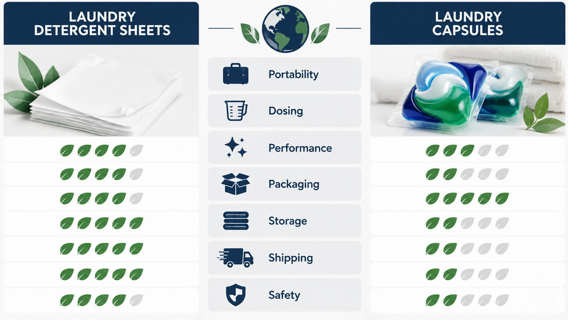 Laundry Format Comparison Infographic Laundry Format Comparison Infographic