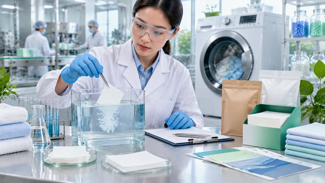 Laundry Detergent Sheet Quality Testing Laundry Detergent Sheet Quality Testing