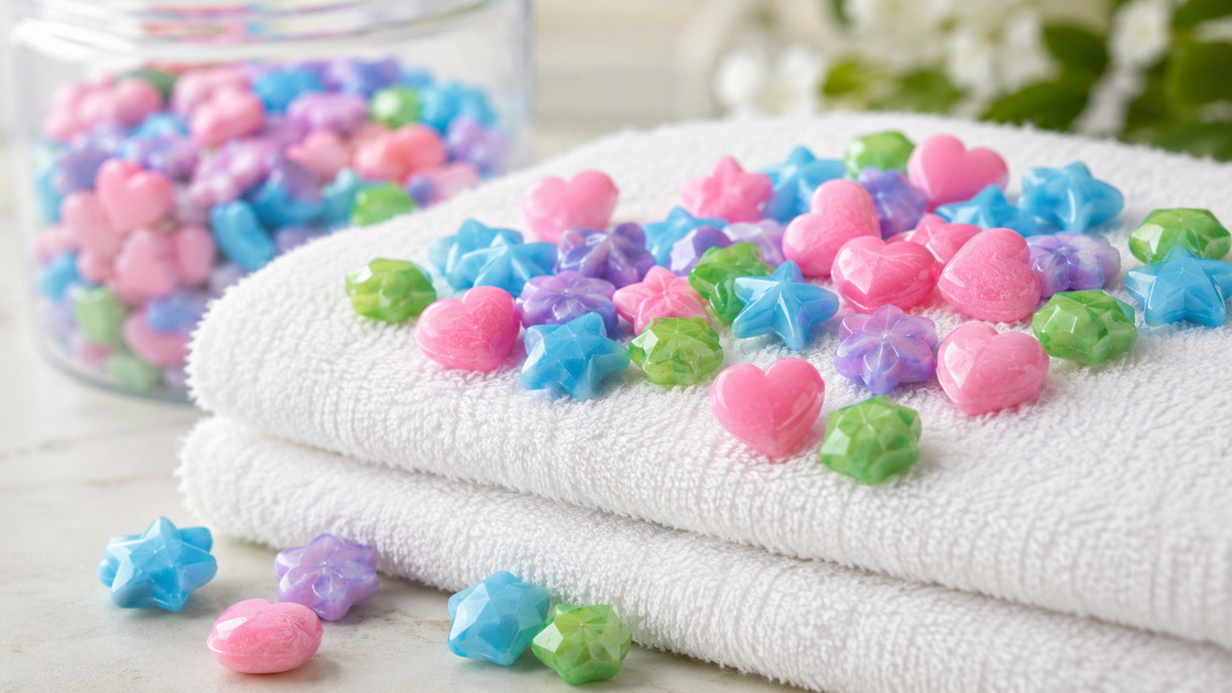 Colored Shaped Laundry Scent Beads Colored Shaped Laundry Scent Beads