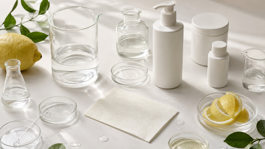 Mild Dish Soap Formula Ingredient Concept Mild Dish Soap Formula Ingredient Concept