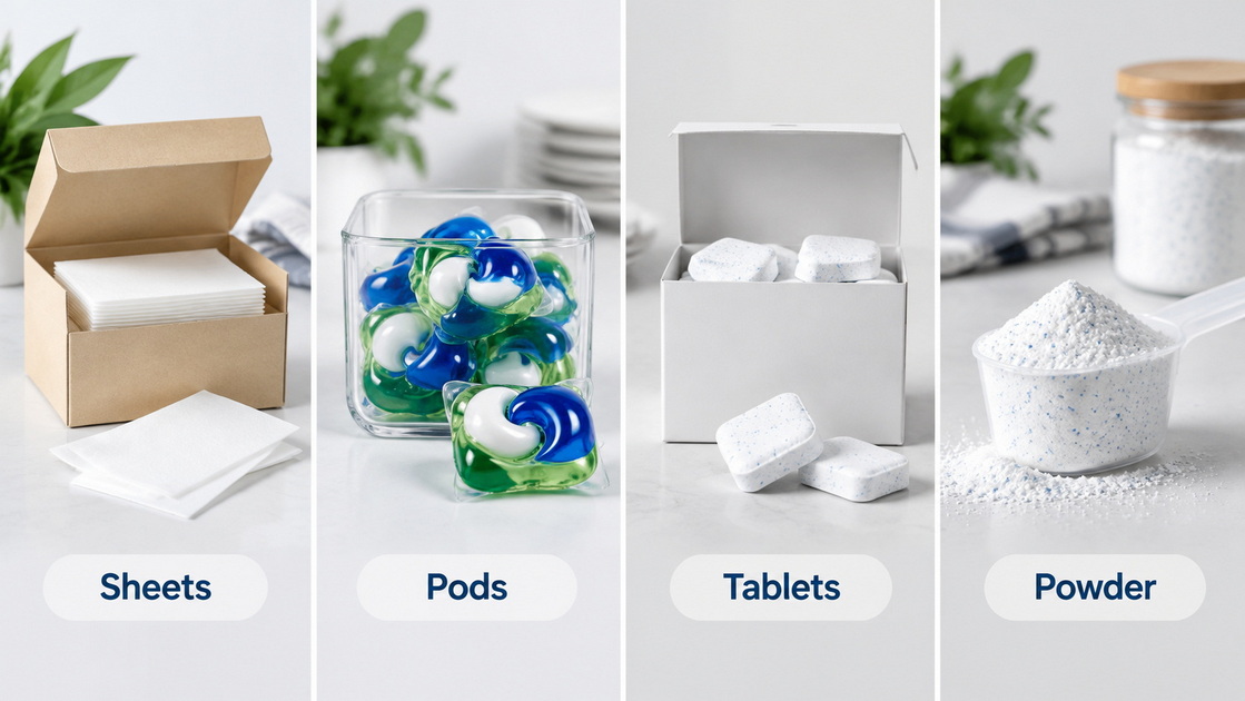 Dishwasher Detergent Format Comparison