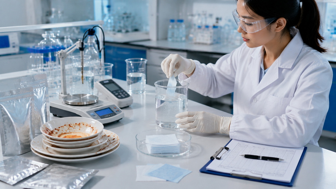 Dish Detergent Sheet Quality Testing