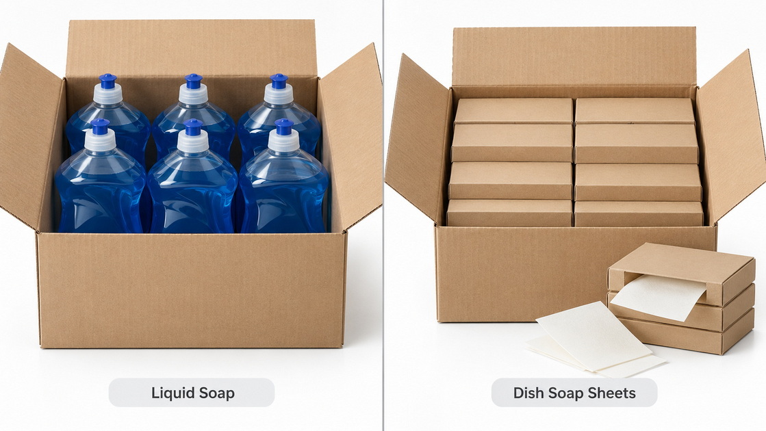 Dish Soap Sheets Compared With Liquid