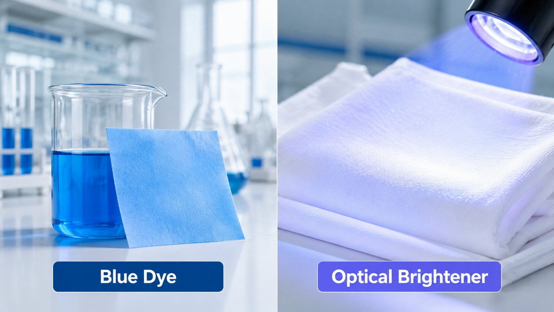 Blue Dye Vs Optical Brightener