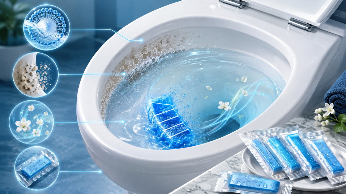 Water Soluble Toilet Cleaner Strip Technology
