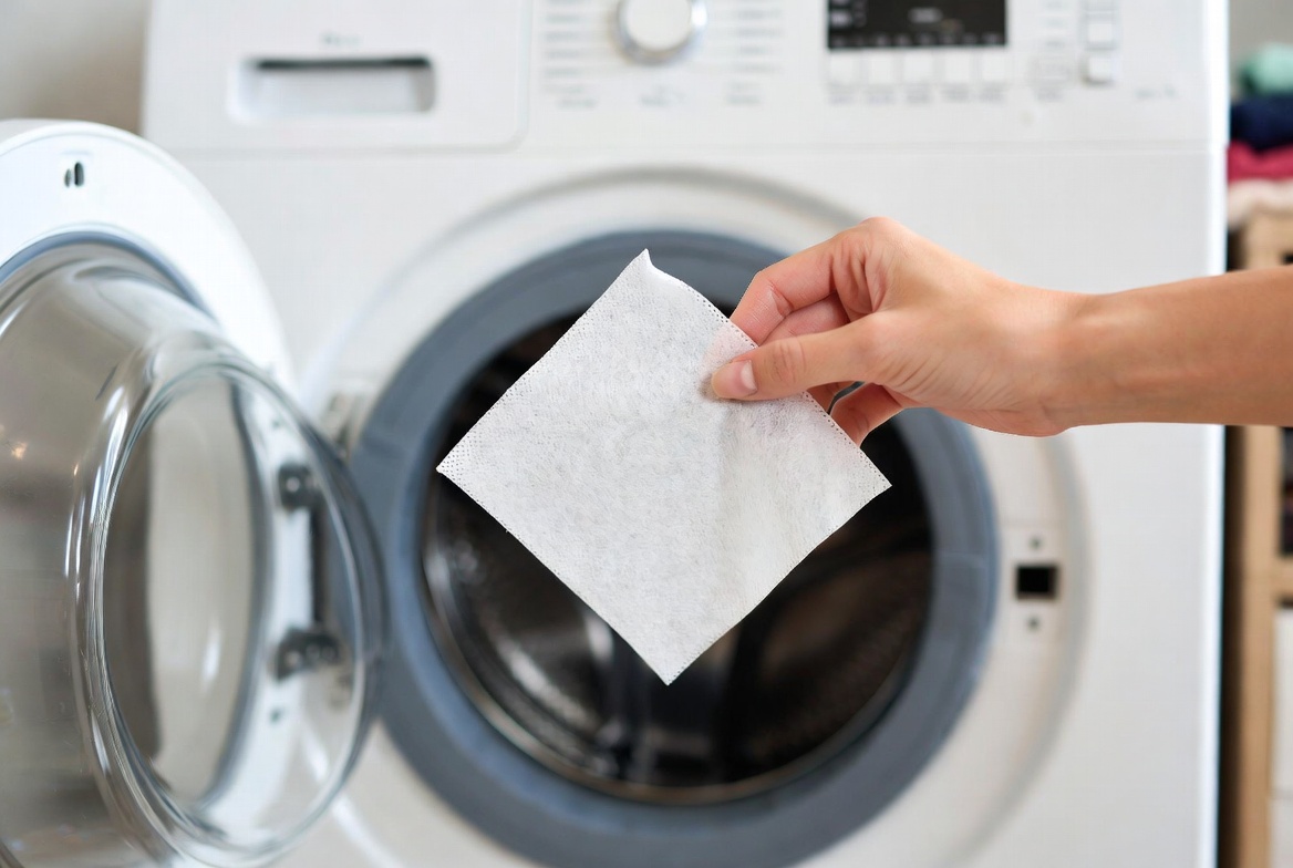 Laundry Detergent Sheets In Use