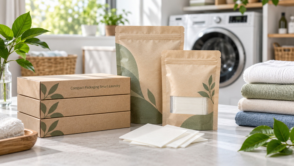 Sustainable Laundry Detergent Sheet Packaging