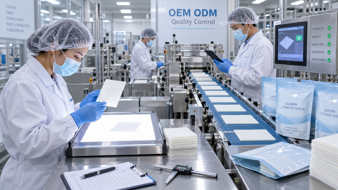 Laundry Detergent Sheet Quality Control