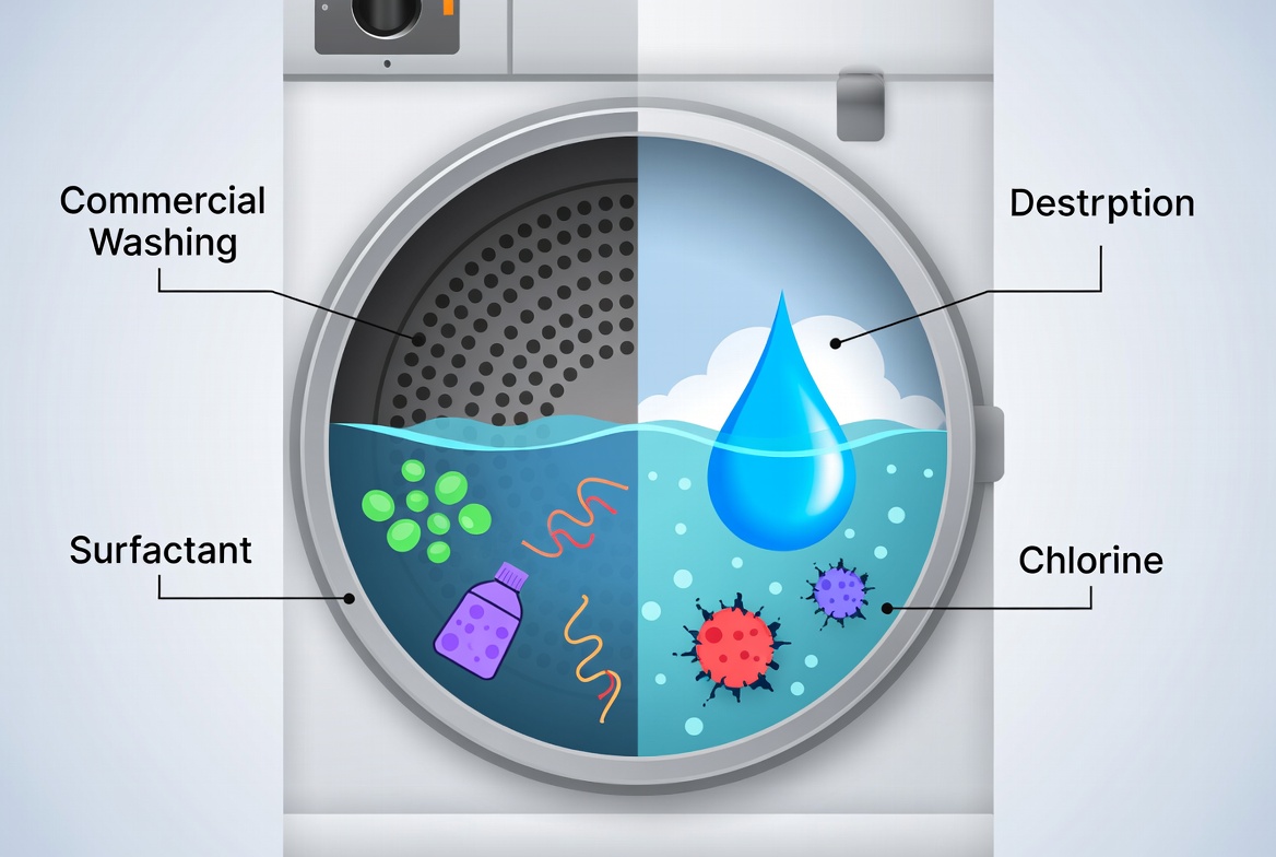 Bleach Detergent Reaction Illustration